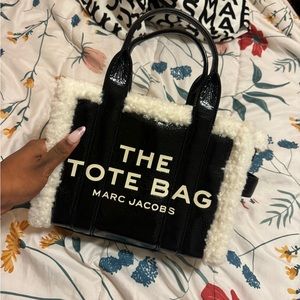 Marc Jacobs Leather Sherpa Tote Bag